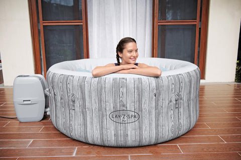 Lay-Z-Spa® Fiji AirJet White Wood 180x66cm 4 Person