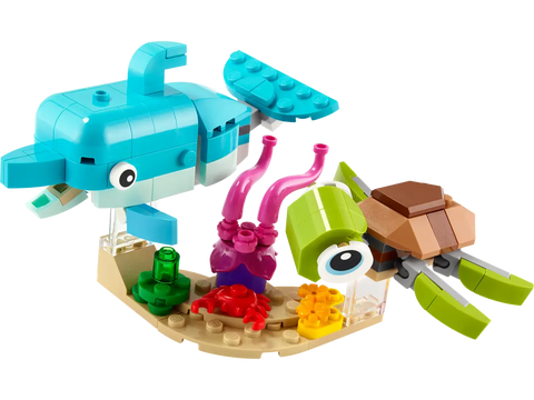 LEGO - Creator 3 in 1 Dolphin and Turtle 137 Pieces