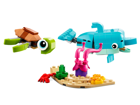 LEGO - Creator 3 in 1 Dolphin and Turtle 137 Pieces