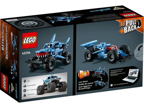 LEGO - Technic 2 in 1 Monster Jam Megalodon 260 Pieces