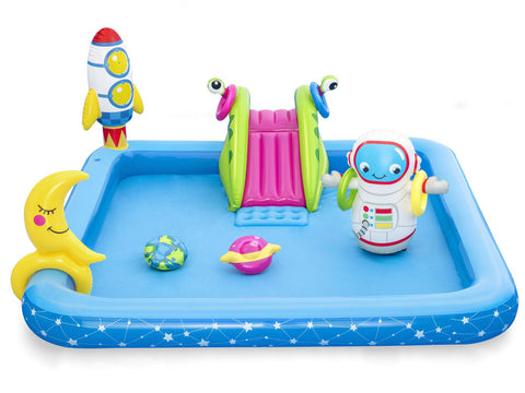 Little Astronaut Pool Play Center With Slide 228x206x84cm