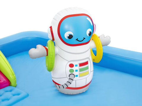 Little Astronaut Pool Play Center With Slide 228x206x84cm