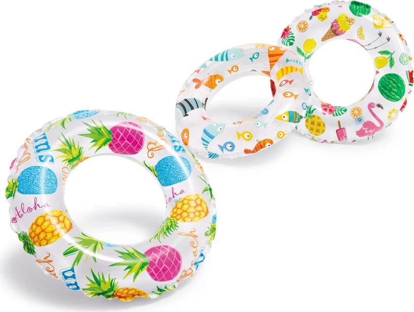 Intex Lively Print Inflatable Swim Rings 51cm – PlayBox