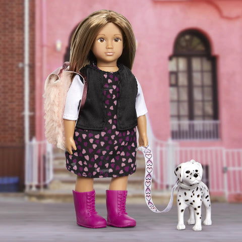 Lori Gia & Gunner Doll & Pet 15cm