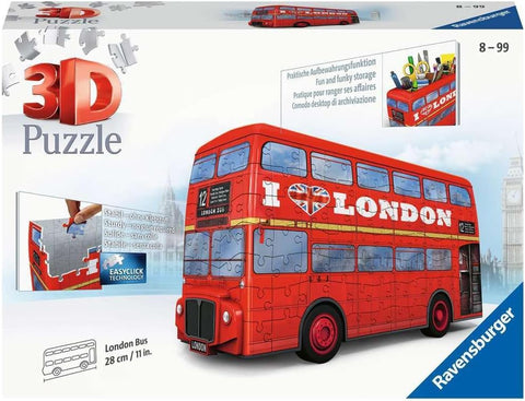 London Bus 3D Puzzle, 216 pieces