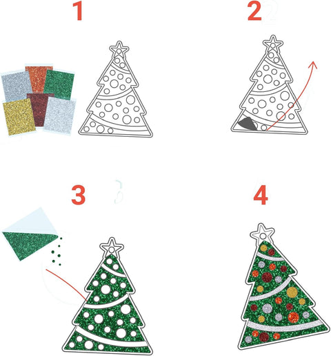 Loolipo Décorations De Noël À Pailleter, Sparkling Christmas Decoration