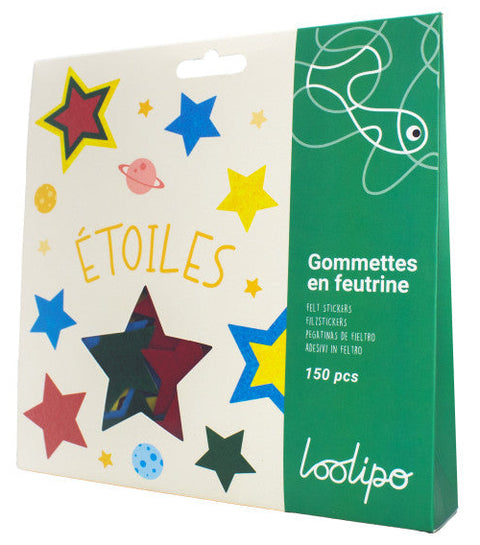 Loolipo Gommettes En Feutrine Étoiles