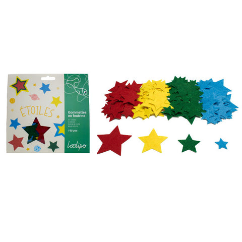Loolipo Gommettes En Feutrine Étoiles