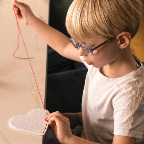 Loolipo Kit À Coudre En Feutrine 3 Coeurs, Poppy Heart