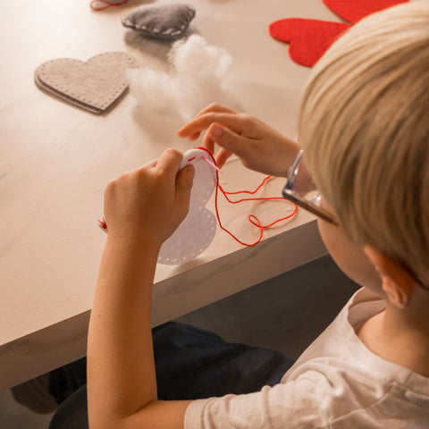 Loolipo Kit À Coudre En Feutrine 3 Coeurs, Poppy Heart