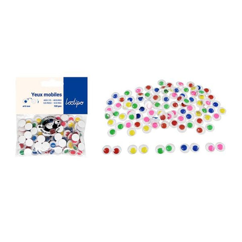Loolipo Yeux Mobiles Adhésifs Colorés