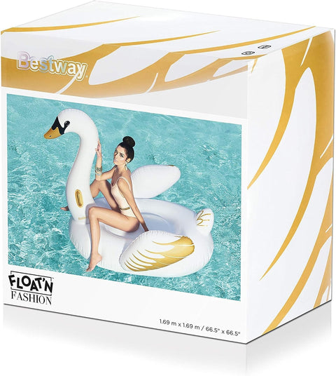 Float 'n Fashion Luxury Swan Ride-On Pool Float 169x169cm