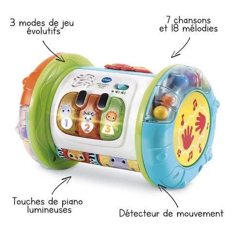 VTech Magi Rouleau Tam-Tam 3 en 1