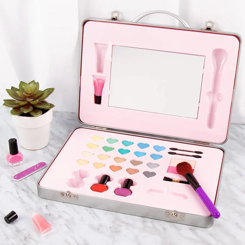 Make It Real All-In-One Glam Makeup Set 10 Pieces Travel Hard Case