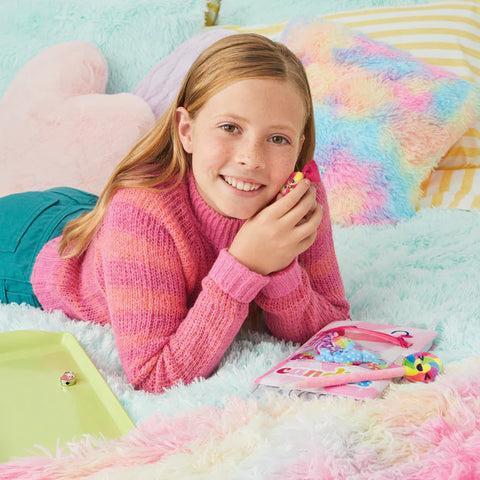 Make It Real Candy Plush Pocket Locking Journal with Pen