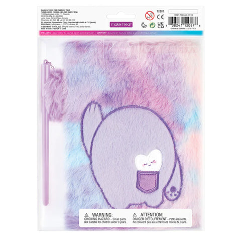 Make It Real Imagination Land Wild Style Plush Journal and Pen