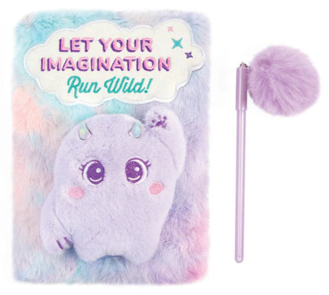 Make It Real Imagination Land Wild Style Plush Journal and Pen