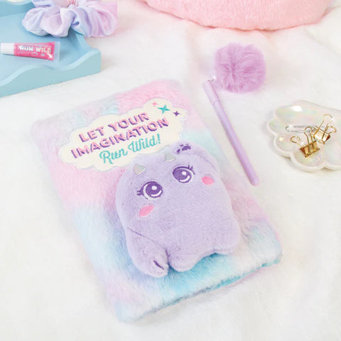 Make It Real Imagination Land Wild Style Plush Journal and Pen