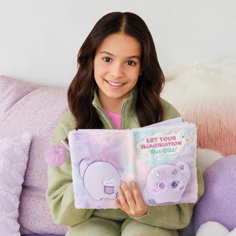 Make It Real Imagination Land Wild Style Plush Journal and Pen