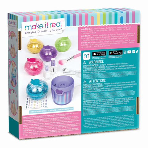 Make It Real Party Nails: Glitter Nail Studio