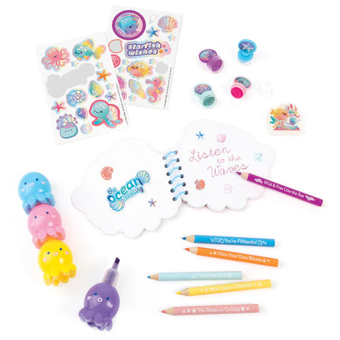 Make It Real Seas the Day Portable Stationery Set