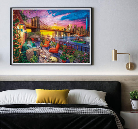 Clementoni HQC Manhattan Balcony Sunset Puzzle 3000 Pieces