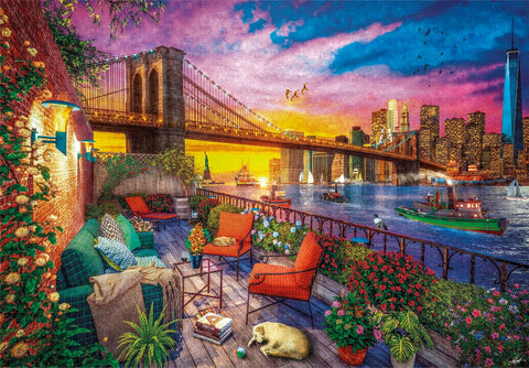Clementoni HQC Manhattan Balcony Sunset Puzzle 3000 Pieces