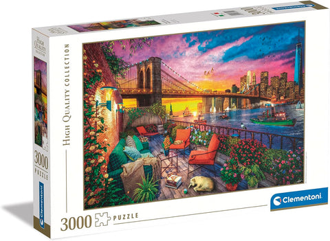 Clementoni HQC Manhattan Balcony Sunset Puzzle 3000 Pieces