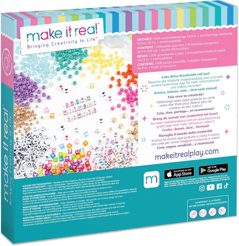 Make It Real Say Yes! Alphabet Bead Bracelet Set
