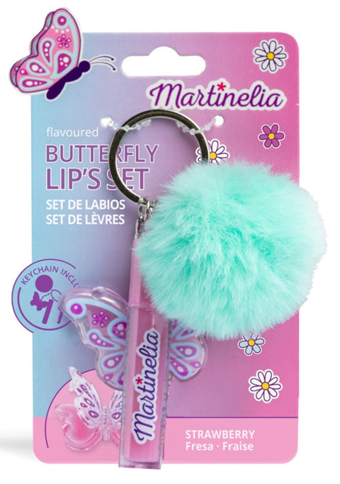 Martinelia World Butterfly Lip & Pom Pom Set Assorted