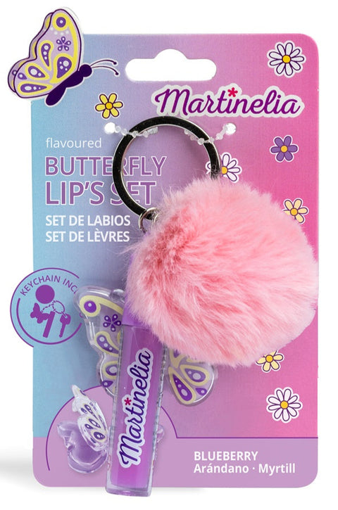Martinelia World Butterfly Lip & Pom Pom Set Assorted
