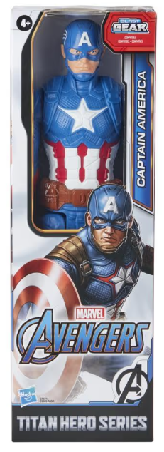 Hasbro Marvel Avengers Titan Hero Series Captain America Action Figure 12-Inch
