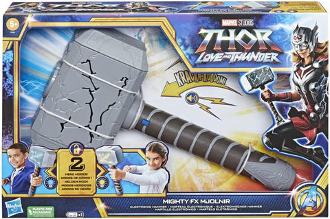 Marvel Studios' Thor Love and Thunder Electronic Mighty FX Hammer with Lights and Sound