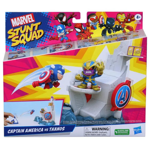 Marvel Stunt Squad Tower Smash Playset, Captain America vs. Thanos