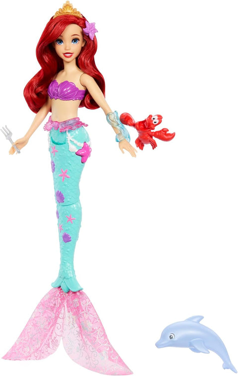 Disney Princess Ocean Friends Ariel Swimming Mermaid Doll With Squirt