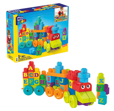 Mega Bloks ABC Learning Train 60 Pieces