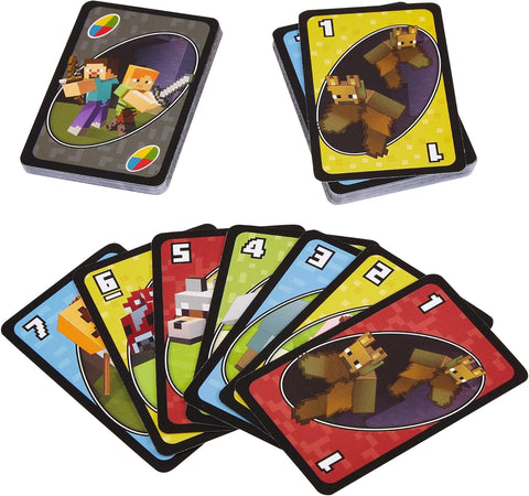 Mattel Games UNO Minecraft Themed Matching Card Game