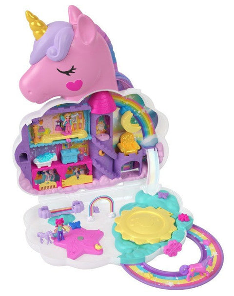 Polly Pocket 2 in 1 Beauty Salon Rainbow Unicorn
