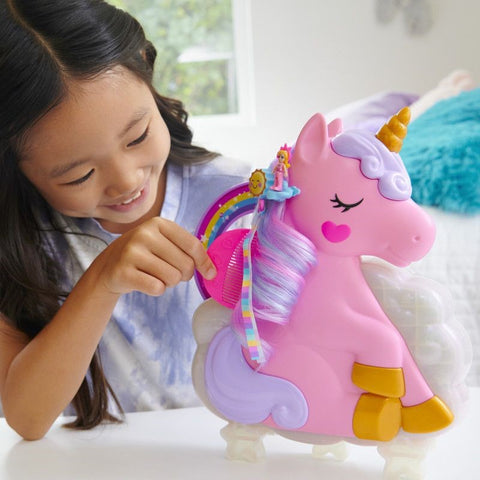 Polly Pocket 2 in 1 Beauty Salon Rainbow Unicorn