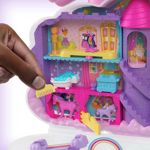 Polly Pocket 2 in 1 Beauty Salon Rainbow Unicorn