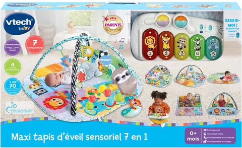 Maxi Tapis D'Éveil Sensoriel 7 En 1