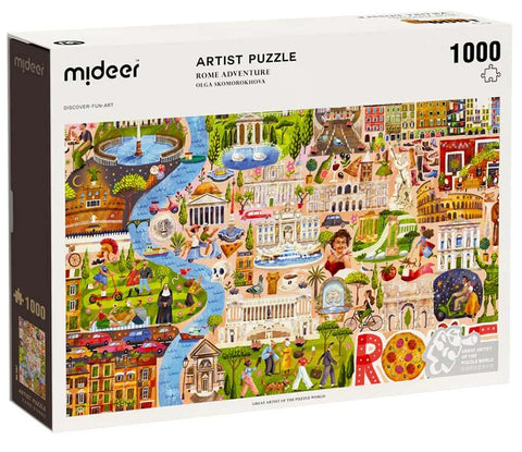 Mideer Artist Puzzle Rome Adventure, 1000 Pieces