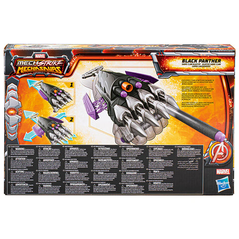 Mech Strike Mechasaurs Black Panther Sabre Claw Blaster