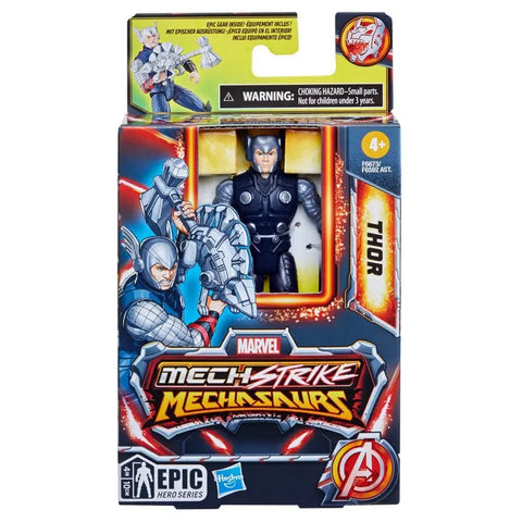 Hasbro Mech Strike Mechasaurs Thor Action Figure, with Weapon Accessory 4-inch
