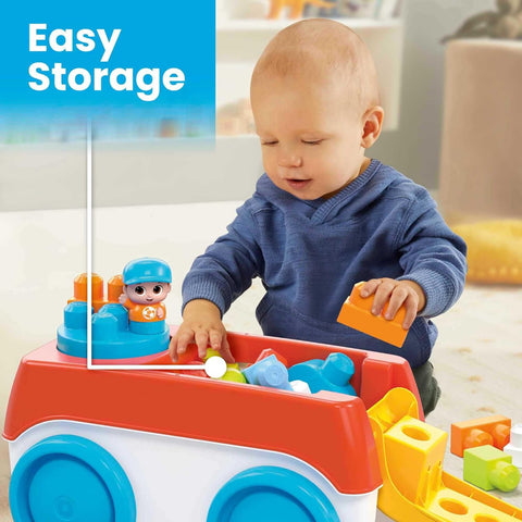 Mega Bloks Block Spinning Wagon 19 Pieces