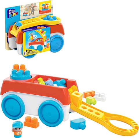 Mega Bloks Block Spinning Wagon 19 Pieces