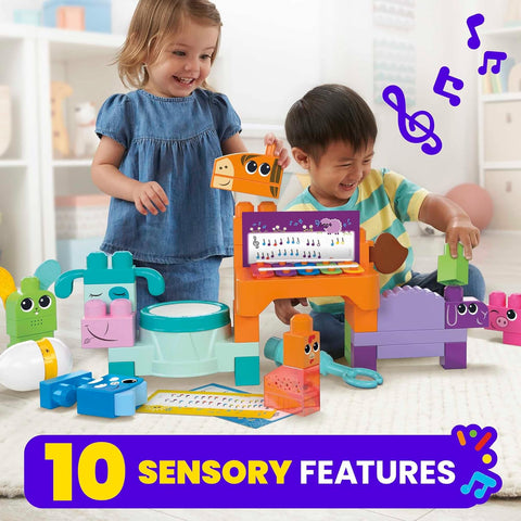 Mega Bloks Musical Farm Band Sensory Block 45 Pieces