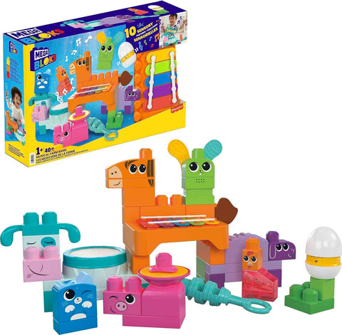 Mega Bloks Musical Farm Band Sensory Block 45 Pieces