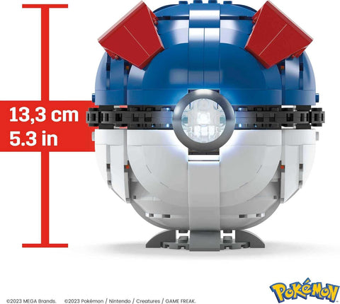 MEGA Pokémon Jumbo Great Ball Building Set 299 Pieces