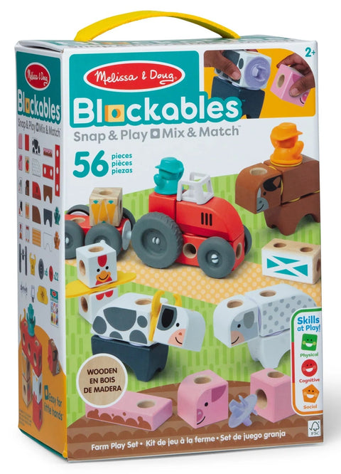 Melissa & Doug Blockables Farm Play Set